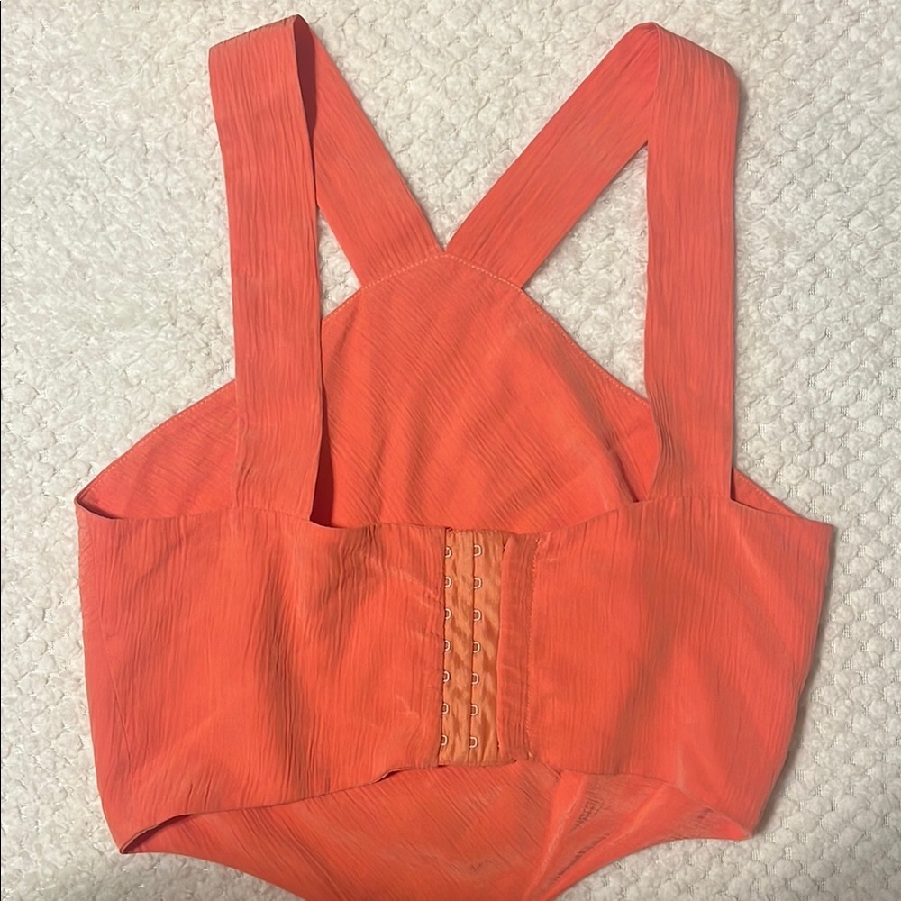 TULAROSA Womens Jumpsuit Revolve Denise Salmon Coral Color XXS - Picture 7 of 13